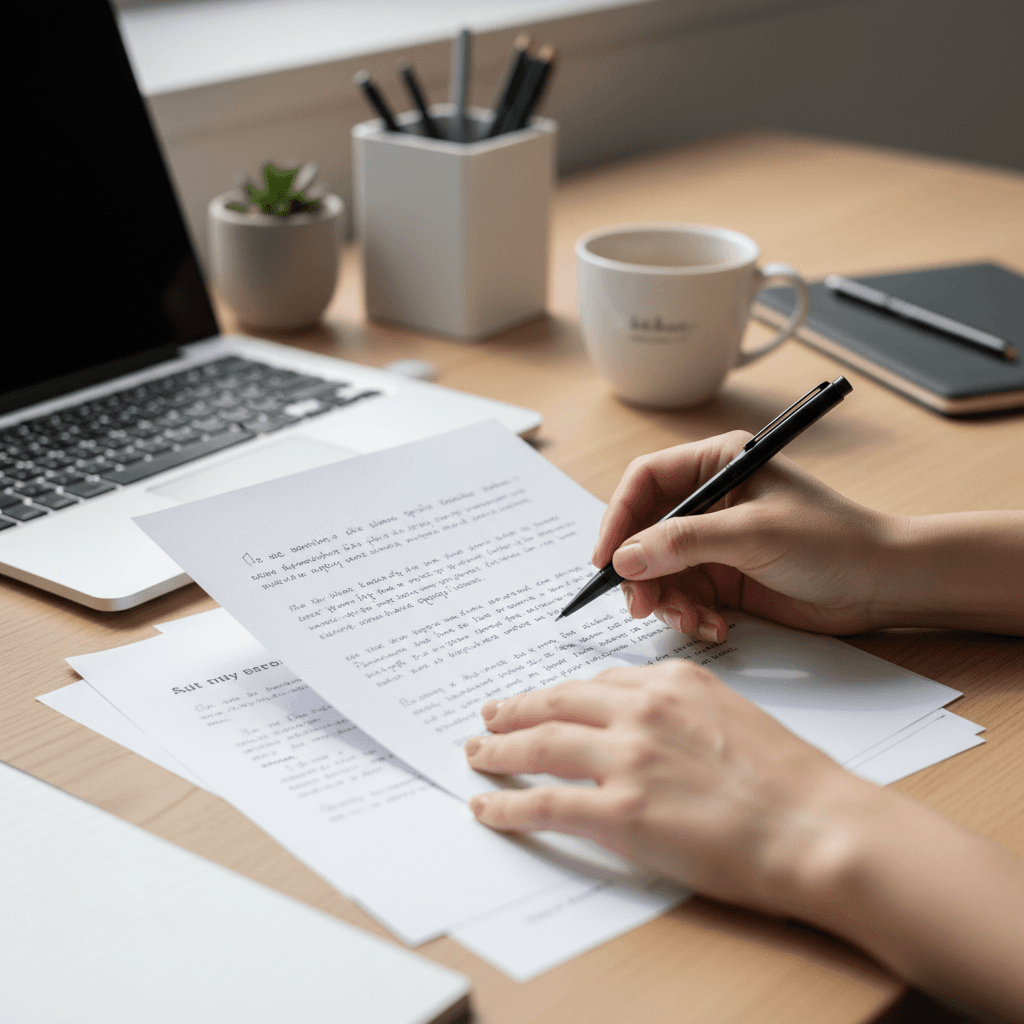 Professionnel organisant une liste de matériel pour chantier